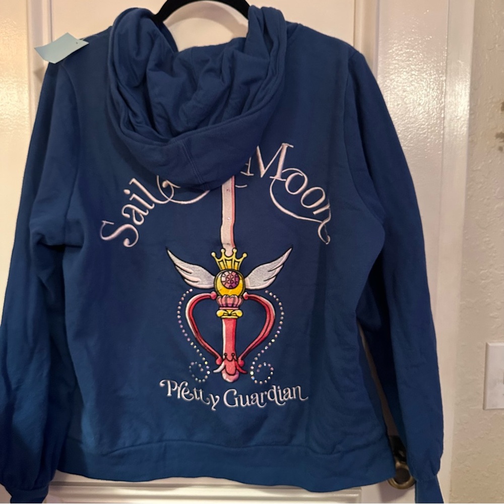 Sailor Moon Women's Navy Hoodie - Picture 3 of 7